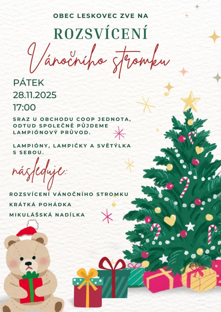 rozsvícení vánočního stromku